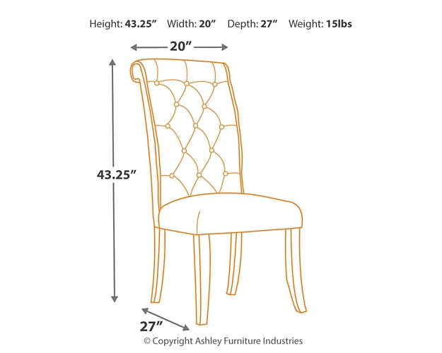 Silla auxiliar UPH para comedor Tripton (2 unidades)