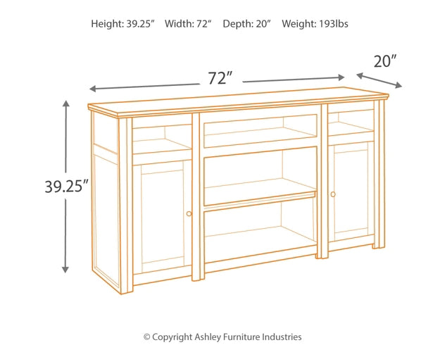 Mueble de TV Harpan XL con opción de chimenea