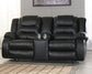 Loveseat doble recreativo Vacherie con consola