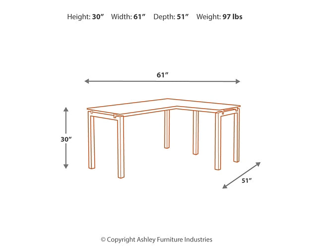 Baraga L-Desk