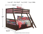 Halanton  Over Twin Bunk Bed With 1 Large Storage Drawer