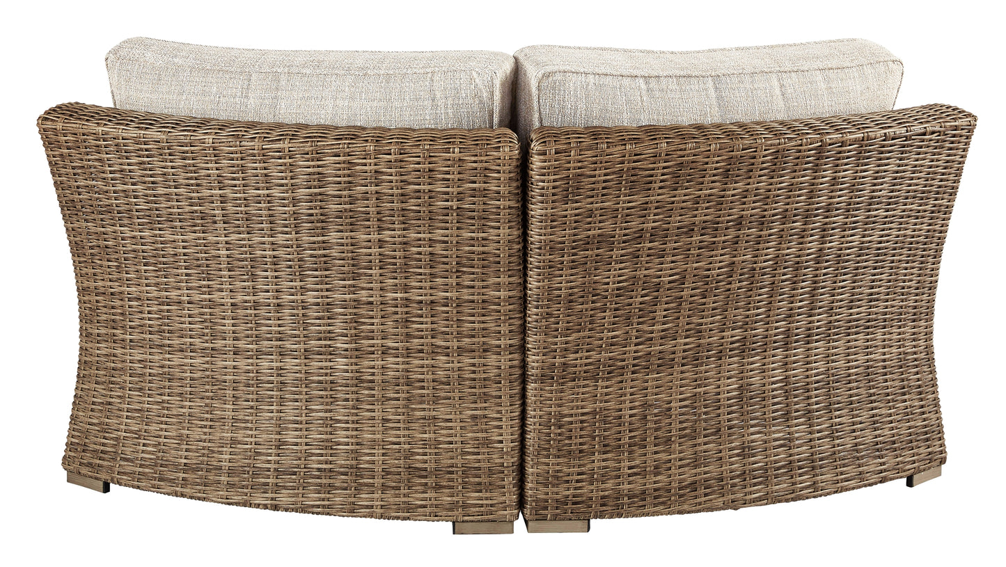 Silla de esquina curva con cojín Beachcroft