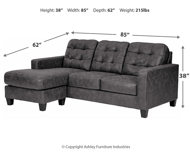 Sofá chaise longue Venaldi