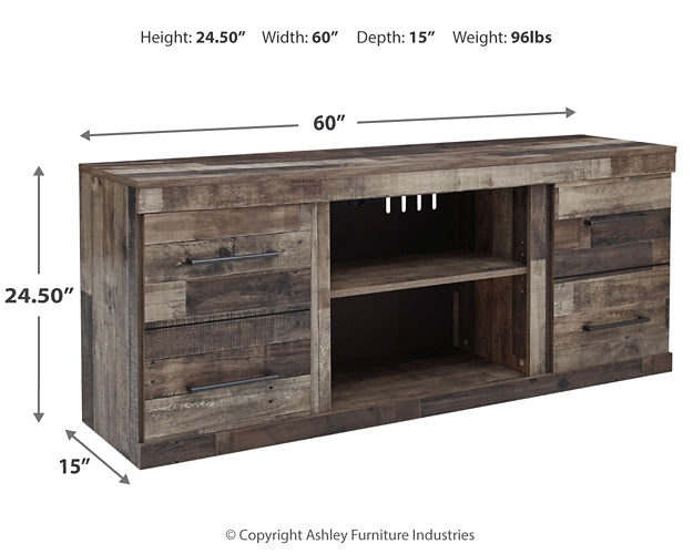 Mueble de TV LG Derekson con opción de chimenea