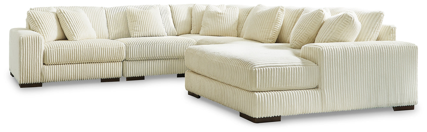 Seccional de 5 piezas Lindyn con chaise longue