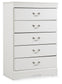 Anarasia Five Drawer Chest