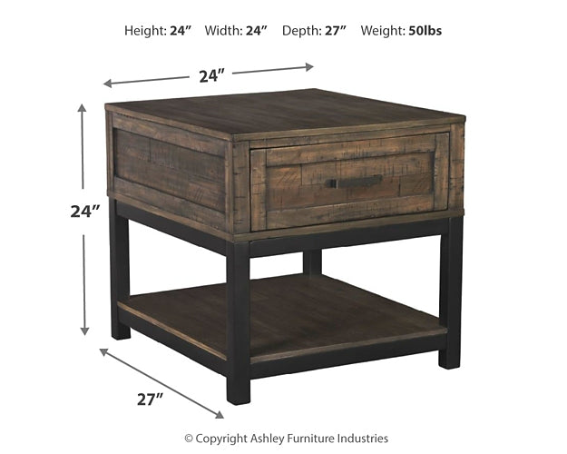 Mesa auxiliar rectangular Johurst