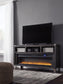 Mueble de TV Todoe de 65" con chimenea eléctrica