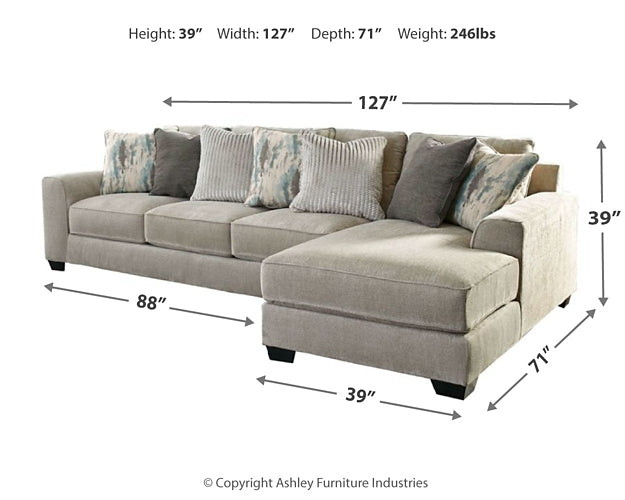 Seccional de dos piezas Ardsley con chaise longue