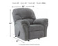 Sillón reclinable mecedor Allmaxx