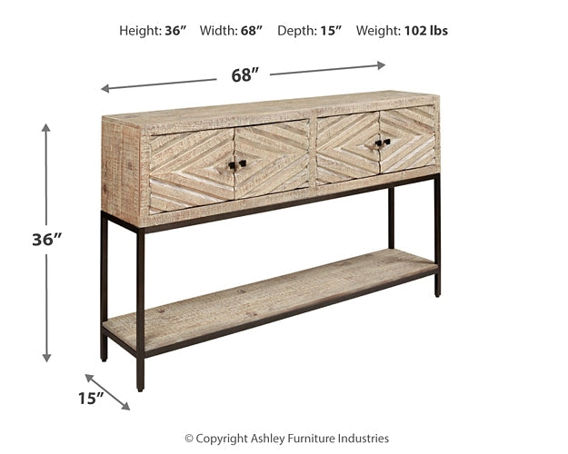 Mesa consola para sofá Roanley