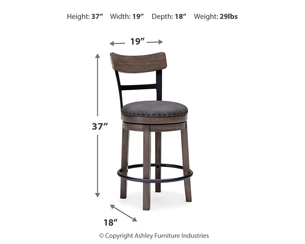 Taburete de bar giratorio Caitbrook UPH (1/CN)