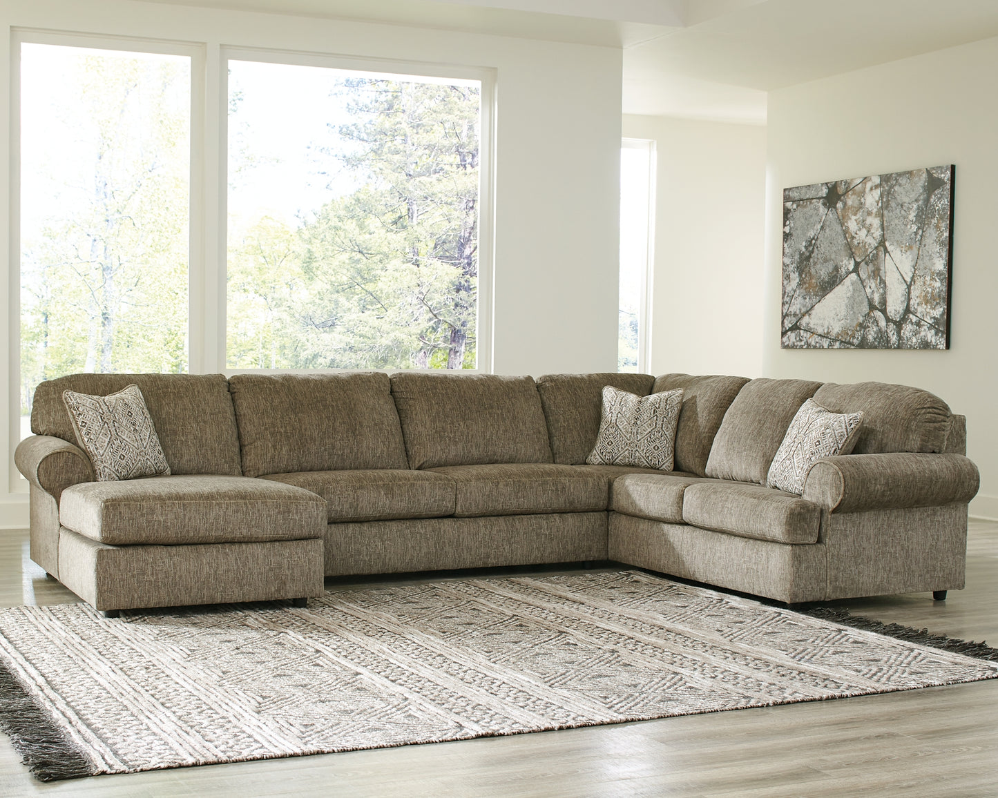 Seccional de 3 piezas con chaise longue Hoylake