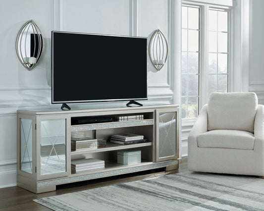 Flamory LG TV Stand w/Fireplace Option