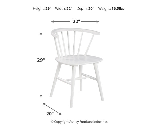 Silla auxiliar de comedor Grannen (2 piezas)