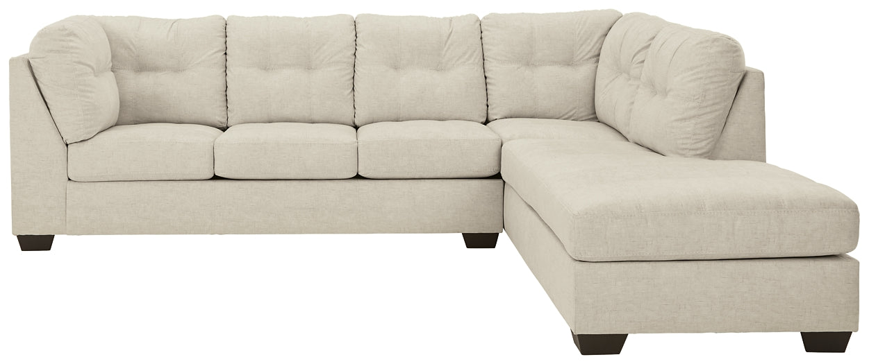 Seccional de dos piezas con chaise longue Falkirk