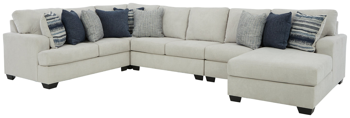 Seccional Lowder de 5 piezas con chaise longue