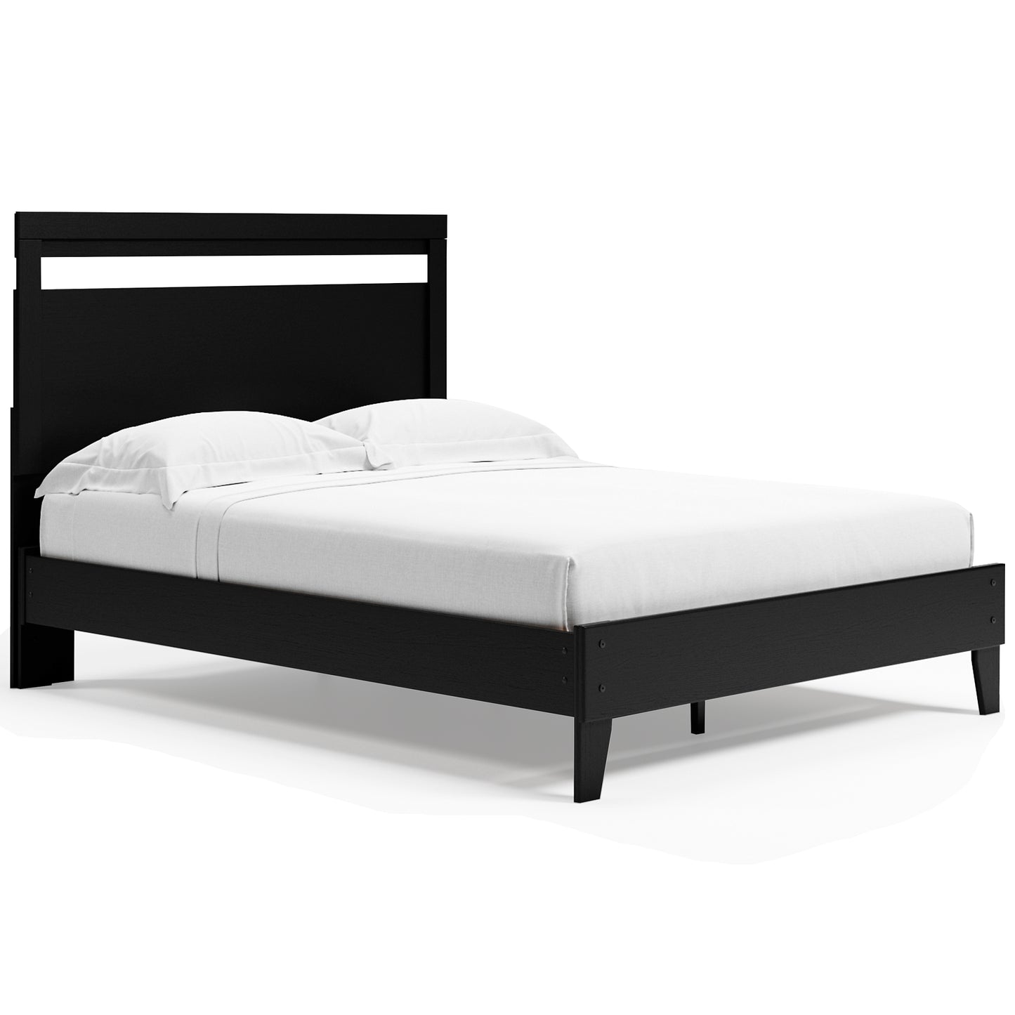 Cama Queen con plataforma y paneles Finch