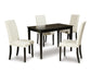 Kimonte Dining Table and 4 Chairs