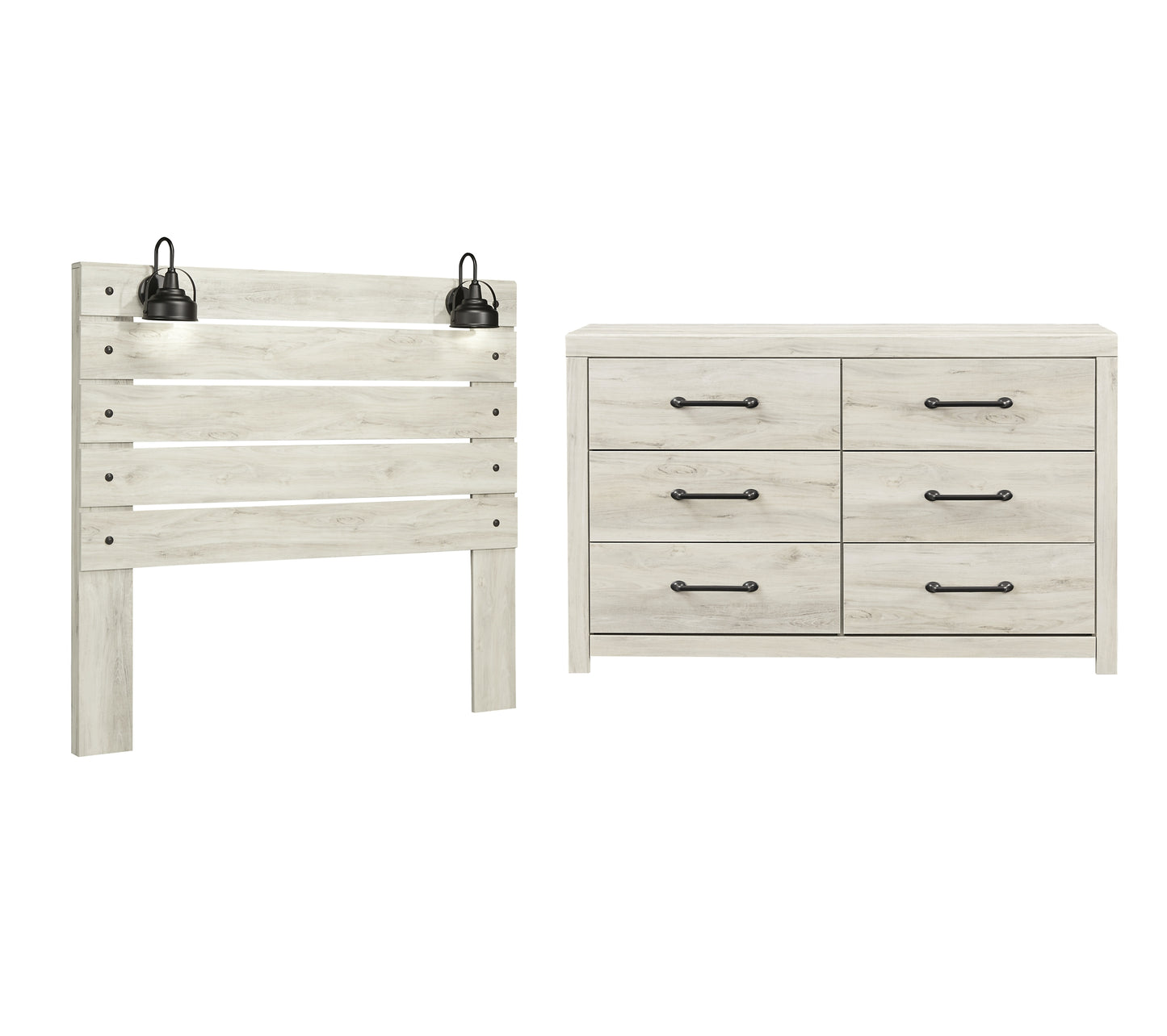 Cambeck  Panel Headboard With Dresser