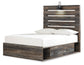 Drystan Twin Panel Bed with 2 Storage Drawers with Mirrored Dresser and 2 Nightstands