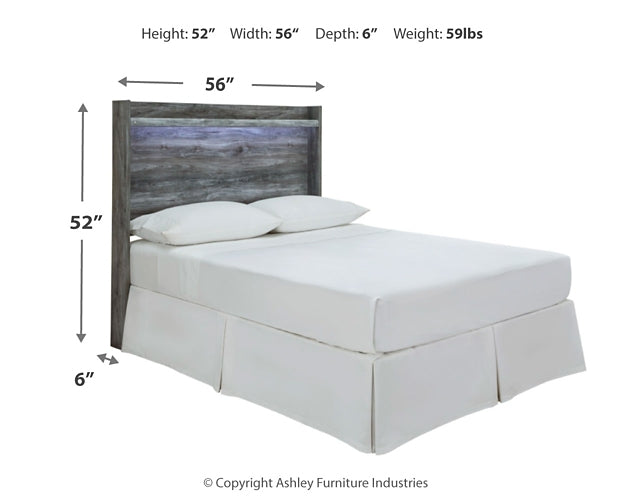 Cabecero de cama de panel completo con tocador Baystorm