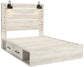 Cambeck  Panel Bed With 2 Storage Drawers With Dresser