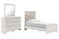 Cama Altyra Twin Panel con tocador con espejo