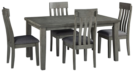 Mesa de comedor Hallanden y 4 sillas