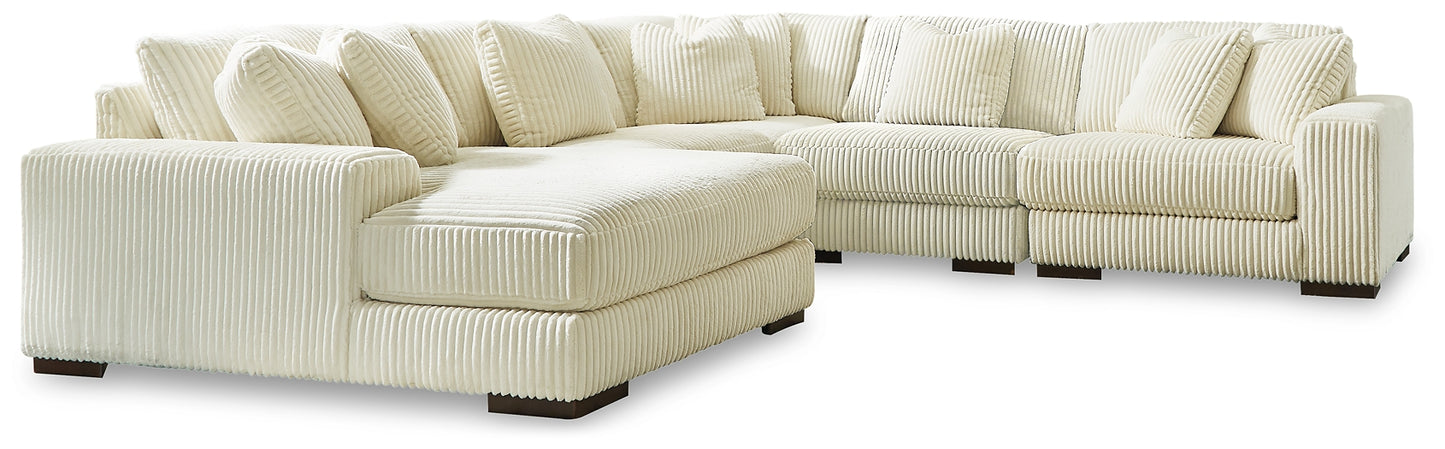 Seccional de 5 piezas Lindyn con chaise longue