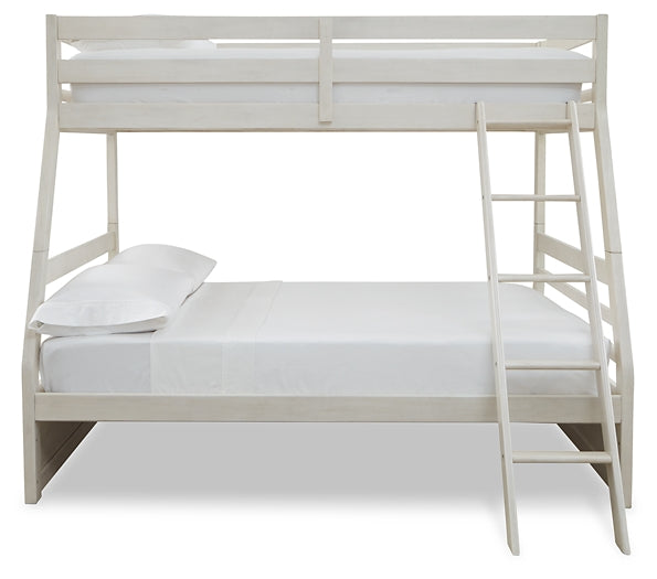 Cama litera doble Robbinsdale sobre cama matrimonial