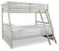 Cama litera doble Robbinsdale sobre cama matrimonial