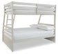 Cama litera doble Robbinsdale sobre cama matrimonial