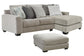 Ardsley 2-Piece Sectional with Ottoman