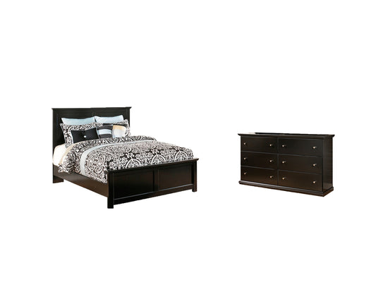 Maribel King Panel Bed with Dresser