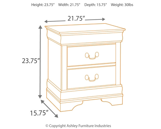 Cama de matrimonio Alisdair con dos mesitas de noche