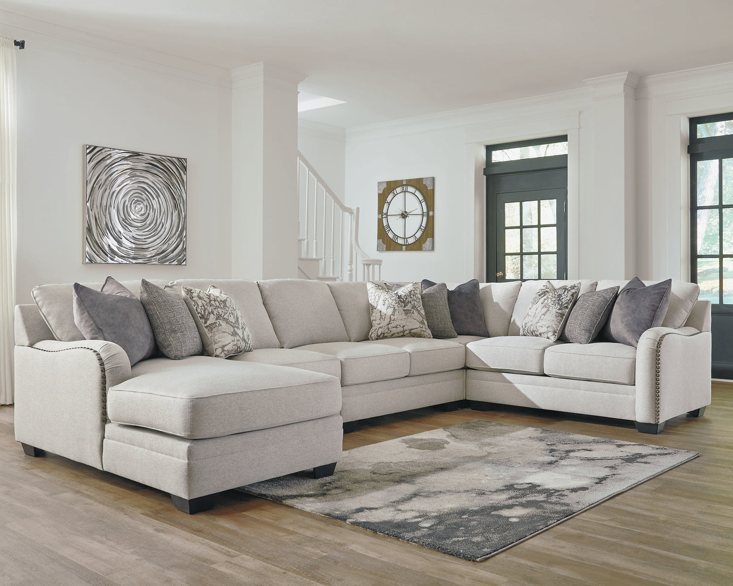 Dellara 5-Piece Sectional with Ottoman