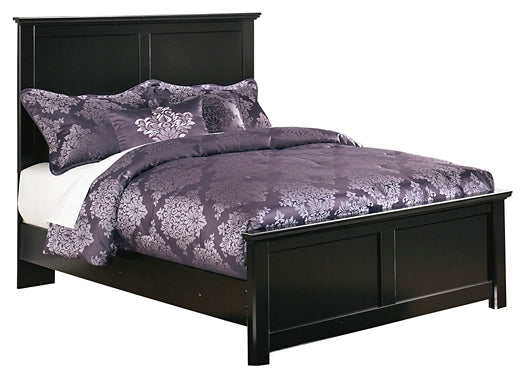 Maribel  Panel Bed With Mirrored Dresser