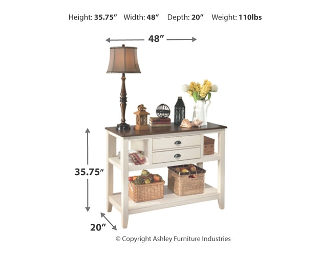 Mesa de comedor y 4 sillas Whitesburg con espacio de almacenamiento