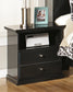 Maribel King/California King Panel Headboard with Mirrored Dresser, Chest and 2 Nightstands