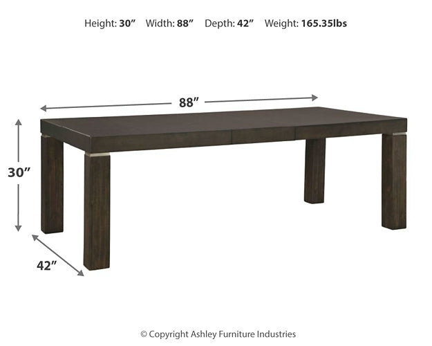 Mesa de comedor Hyndell y 6 sillas