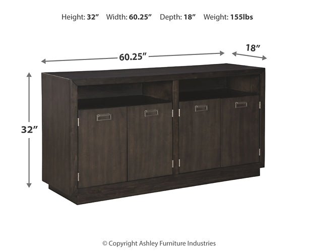 Mesa de comedor Hyndell y 6 sillas con espacio de almacenamiento