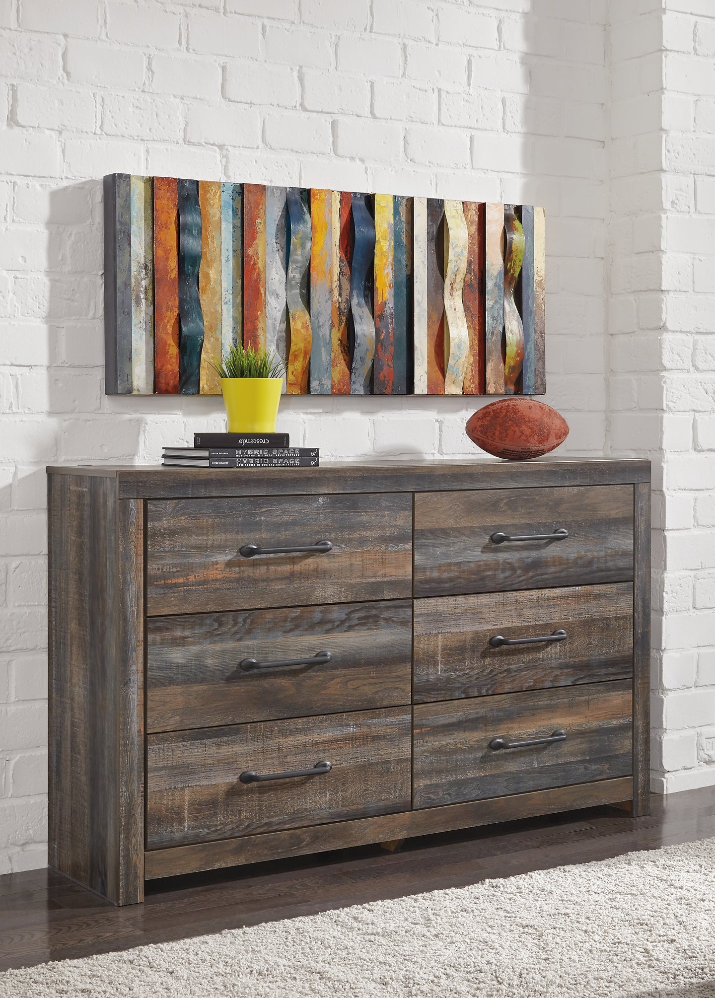 Drystan Queen Panel Headboard with Dresser