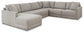 Seccional Katany de 6 piezas con chaise longue