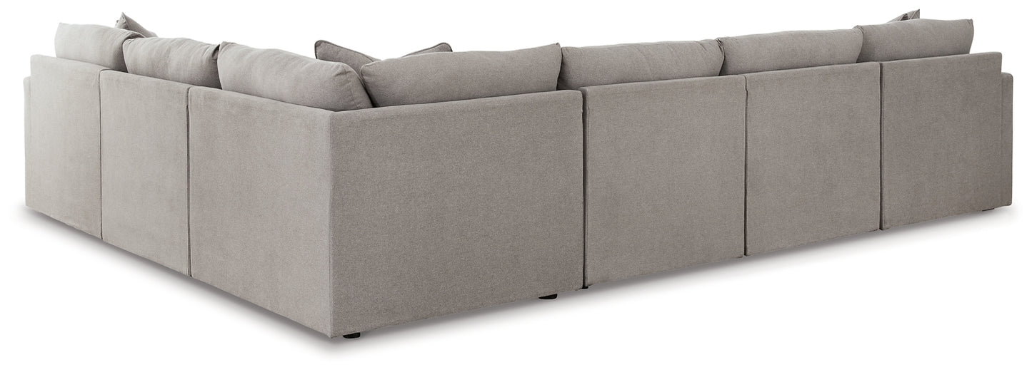 Seccional Katany de 6 piezas con chaise longue