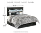 Maribel Queen/Full Panel Headboard with Dresser