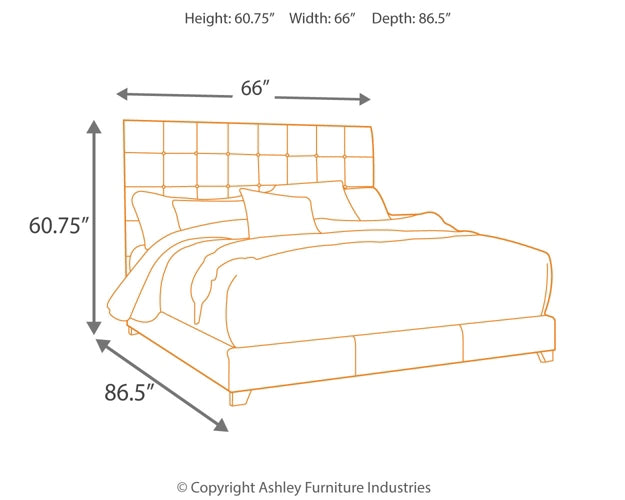 Dolante Queen Upholstered Bed with Mattress