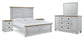 Haven Bay King Panel Bed with Mirrored Dresser and 2 Nightstands