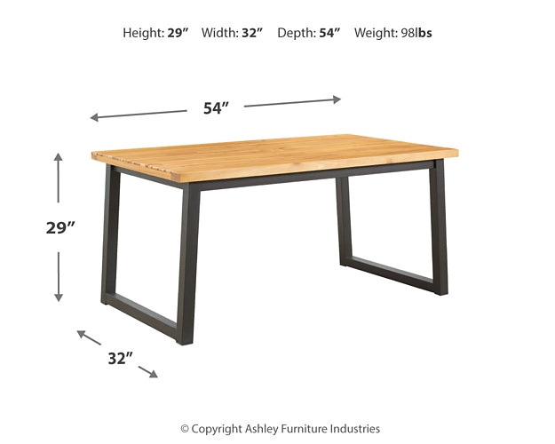 Juego de mesa de comedor Town Wood (3 piezas)