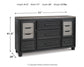 Foyland King Panel Storage Bed with Dresser